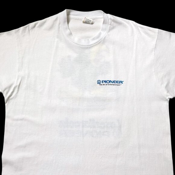 90s vintage Pioneer Laser Karaoke t-shirt single stitch bird. cartoon tech. - Picture 4 of 6